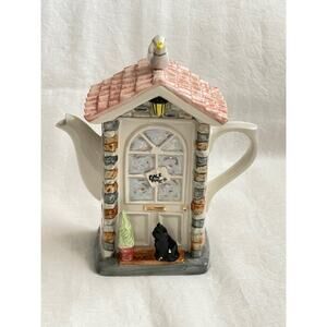 Vintage Collectible Teapot, Swineside Ceramics, England, The Door